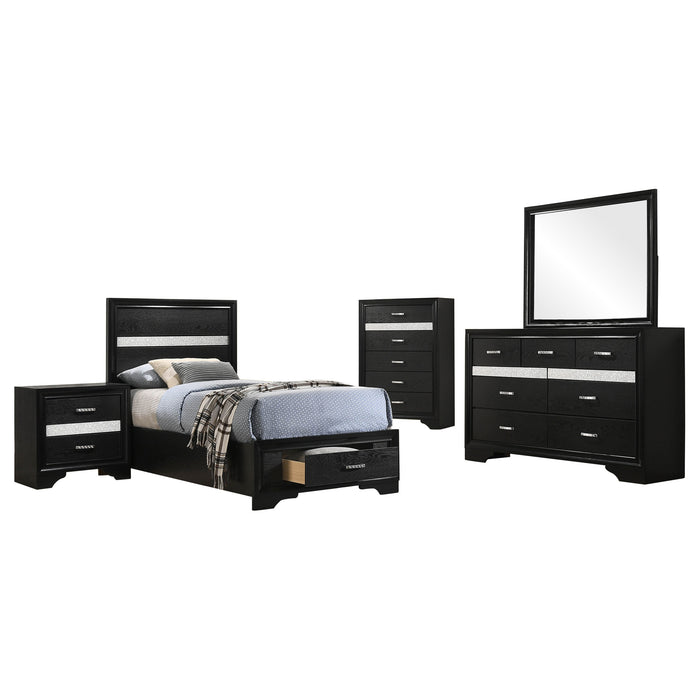 Miranda Bedroom Sets Black - Orbit Furniture (Richmond,BC)