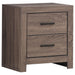 Brantford 2-drawer Nightstand Barrel Oak - Orbit Furniture (Richmond,BC)