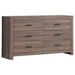 Brantford 6-drawer Dresser Barrel Oak - Orbit Furniture (Richmond,BC)