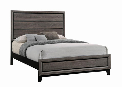 Watson Eastern King & Queen Bed Grey Oak and Black - Orbit Furniture (Richmond,BC)