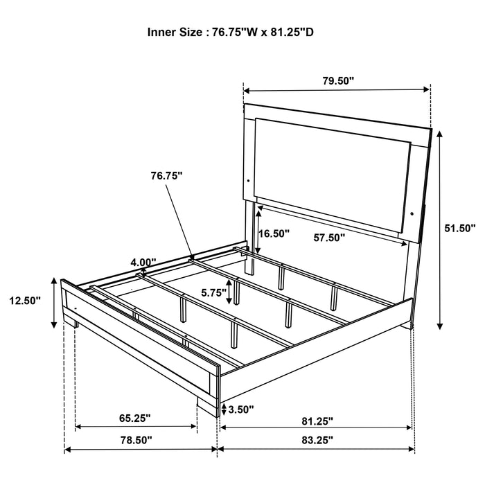 Hyland 4 & 5 Piece Bedroom Set E.King & Queen - Orbit Furniture (Richmond,BC)