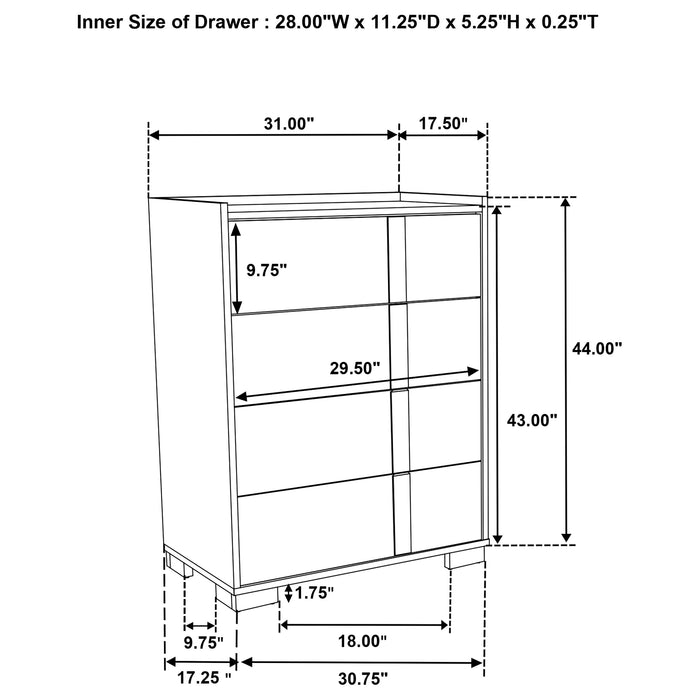 Hyland 4 & 5 Piece Bedroom Set E.King & Queen - Orbit Furniture (Richmond,BC)