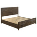 Woodmont Eastern King & Queen Storage Bed Rustic Golden Brown - Orbit Furniture (Richmond,BC)
