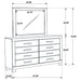 Woodmont Dresser With Mirror - Orbit Furniture (Richmond,BC)