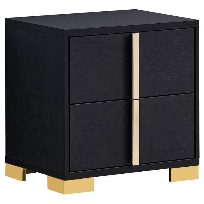 Marceline Bedroom Sets White & Black 4 & 5 Piece - Orbit Furniture (Richmond,BC)