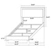 Marceline Bedroom Sets White & Black 4 & 5 Piece - Orbit Furniture (Richmond,BC)