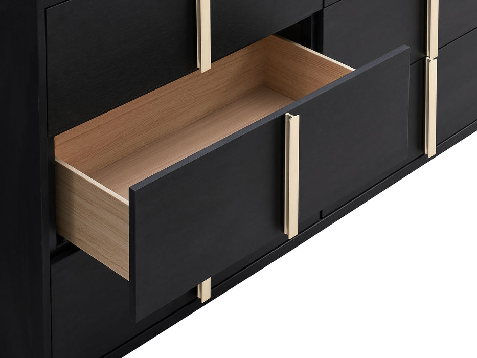 Marceline Dresser With Mirror - Orbit Furniture (Richmond,BC)