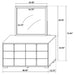 Marceline Dresser With Mirror - Orbit Furniture (Richmond,BC)