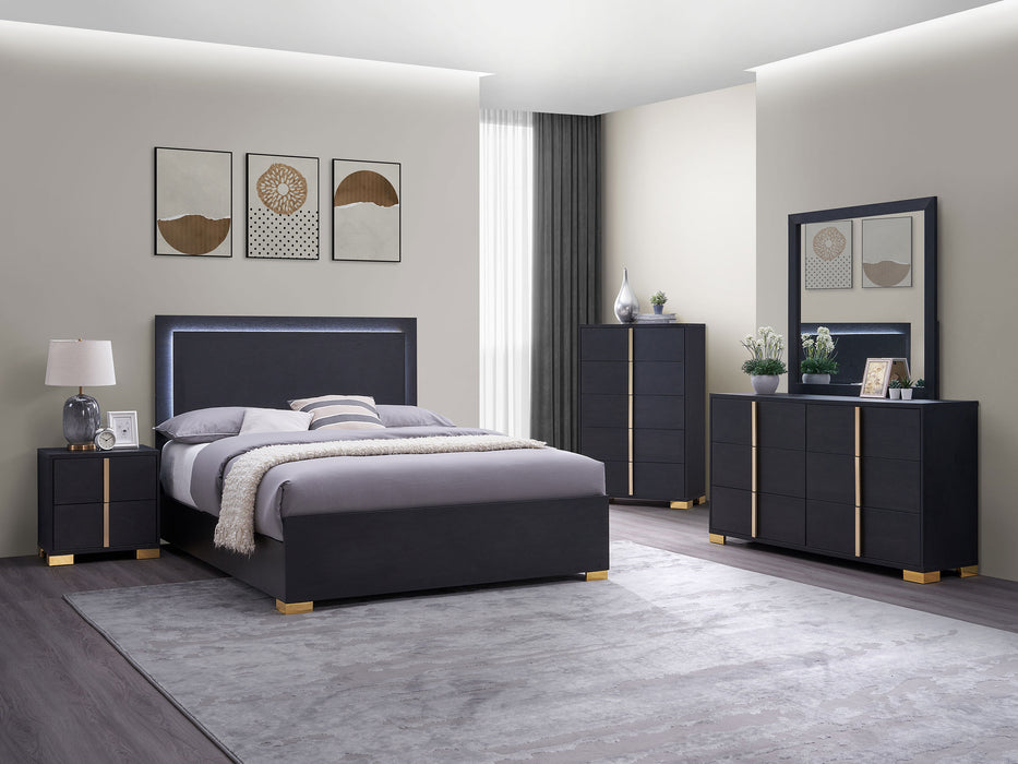Marceline Dresser With Mirror - Orbit Furniture (Richmond,BC)
