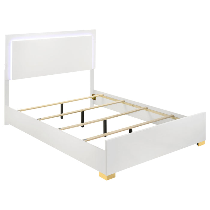 Marceline Bedroom Sets White & Black 4 & 5 Piece - Orbit Furniture (Richmond,BC)