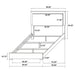 Marceline Bedroom Sets White & Black 4 & 5 Piece - Orbit Furniture (Richmond,BC)