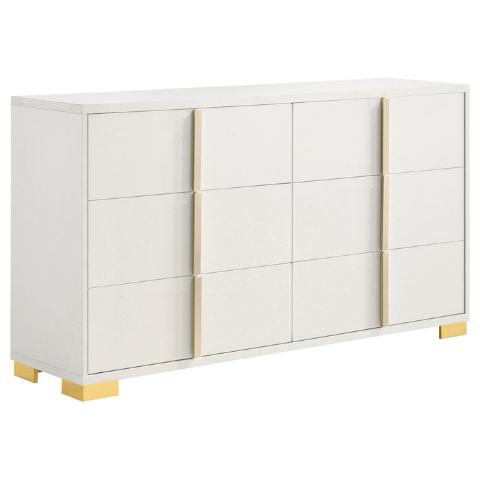 Marceline Bedroom Sets White & Black 4 & 5 Piece - Orbit Furniture (Richmond,BC)