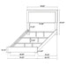 Marceline Bedroom Sets White & Black 4 & 5 Piece - Orbit Furniture (Richmond,BC)