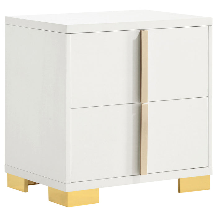 Marceline Bedroom Sets White & Black 4 & 5 Piece - Orbit Furniture (Richmond,BC)
