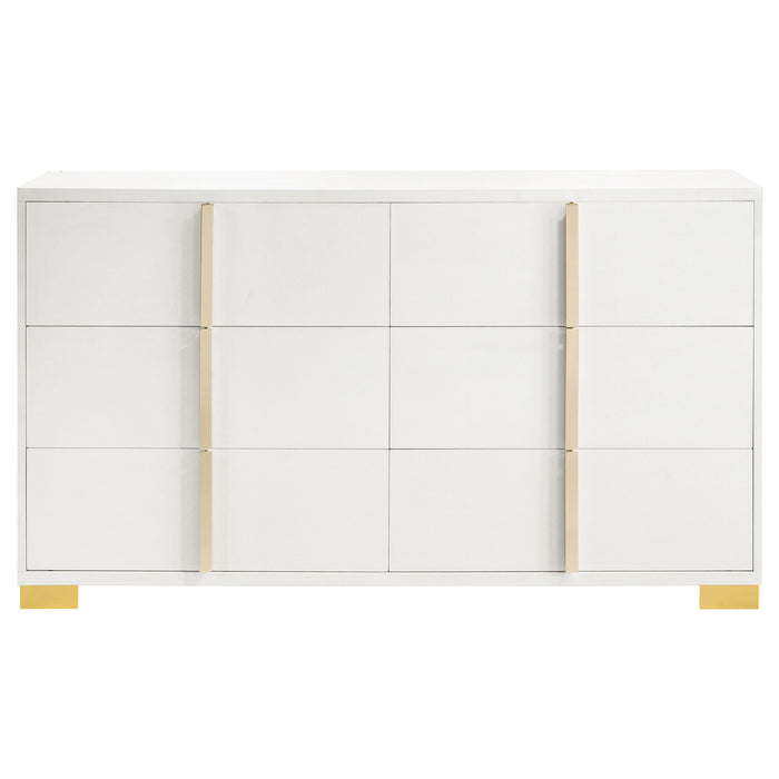 Marceline Bedroom Sets White & Black 4 & 5 Piece - Orbit Furniture (Richmond,BC)