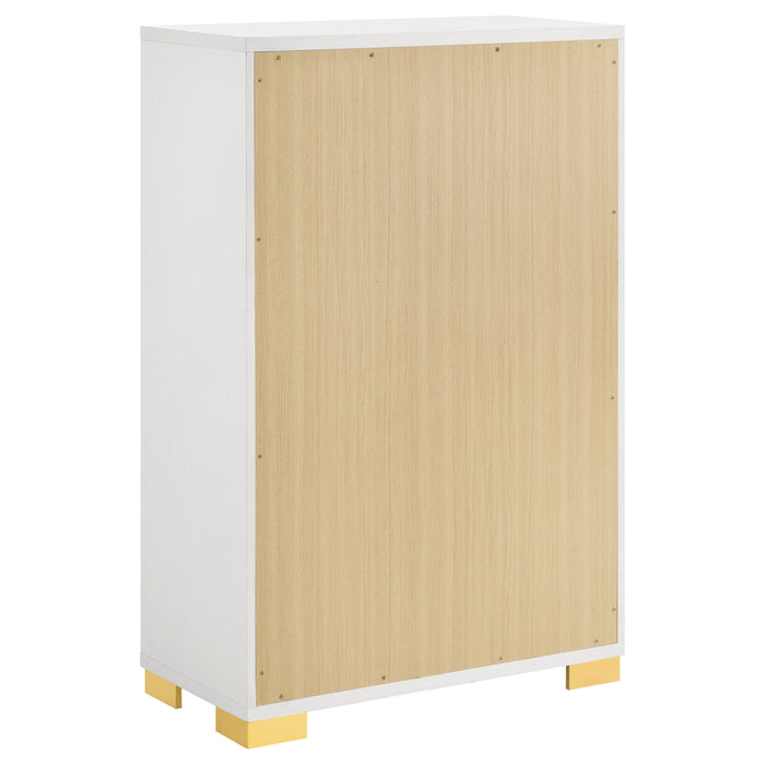 Marceline Bedroom Sets White & Black 4 & 5 Piece - Orbit Furniture (Richmond,BC)