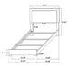 Marceline Bedroom Sets White & Black 4 & 5 Piece - Orbit Furniture (Richmond,BC)