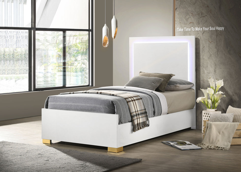Marceline Beds White & Black Eastren King, Full, Twin, & Queen - Orbit Furniture (Richmond,BC)