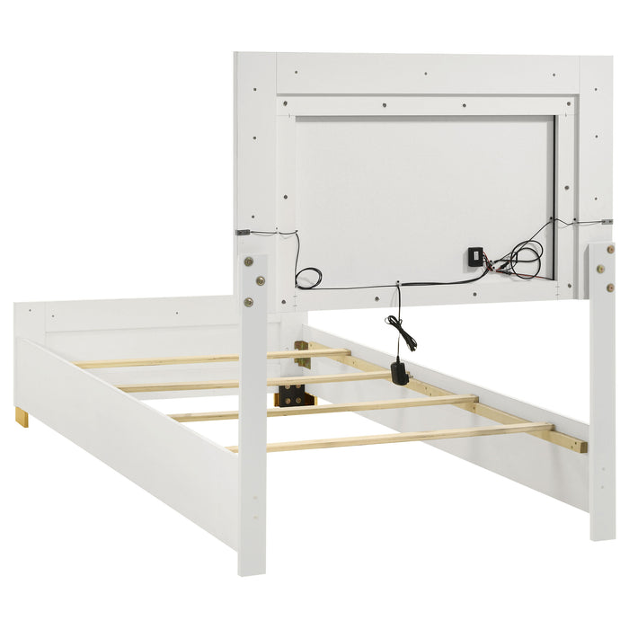 Marceline Beds White & Black Eastren King, Full, Twin, & Queen - Orbit Furniture (Richmond,BC)