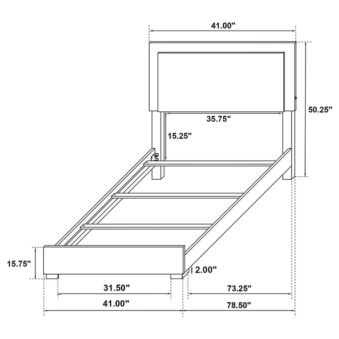 Marceline Beds White & Black Eastren King, Full, Twin, & Queen - Orbit Furniture (Richmond,BC)