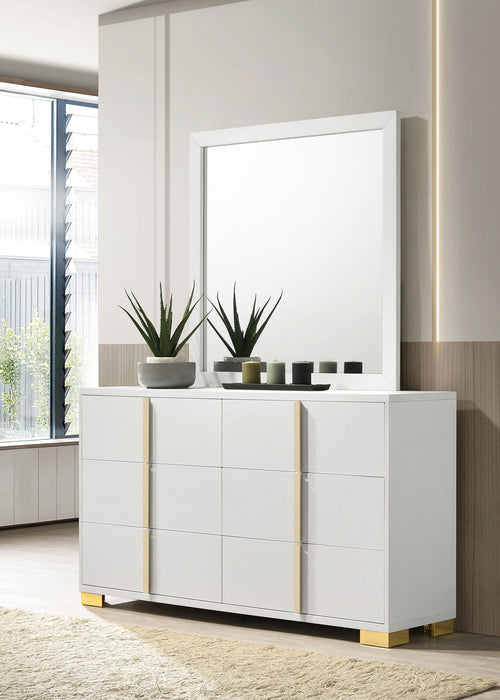 Marceline Dresser With Mirror - Orbit Furniture (Richmond,BC)