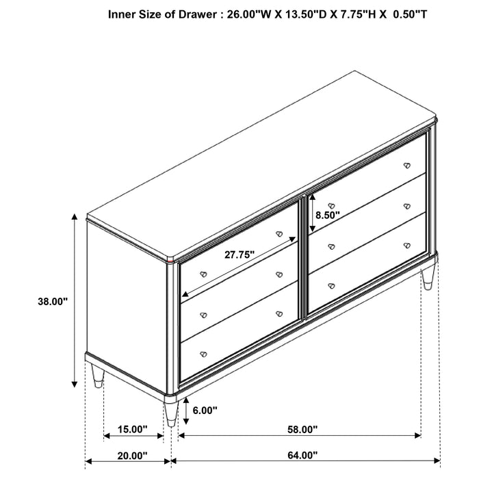 Emberlyn 4 Pc Bedroom Set - Orbit Furniture (Richmond,BC)