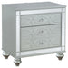 Gunnison 2-drawer Nightstand Silver Metallic - Orbit Furniture (Richmond,BC)
