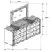 Gunnison Dresser With Mirror - Orbit Furniture (Richmond,BC)