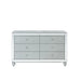 Gunnison 6-drawer Dresser Silver Metallic - Orbit Furniture (Richmond,BC)