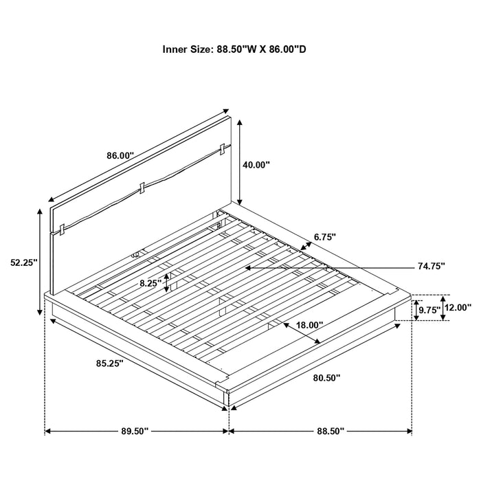 Winslow Queen & E.King Bed - Orbit Furniture (Richmond,BC)