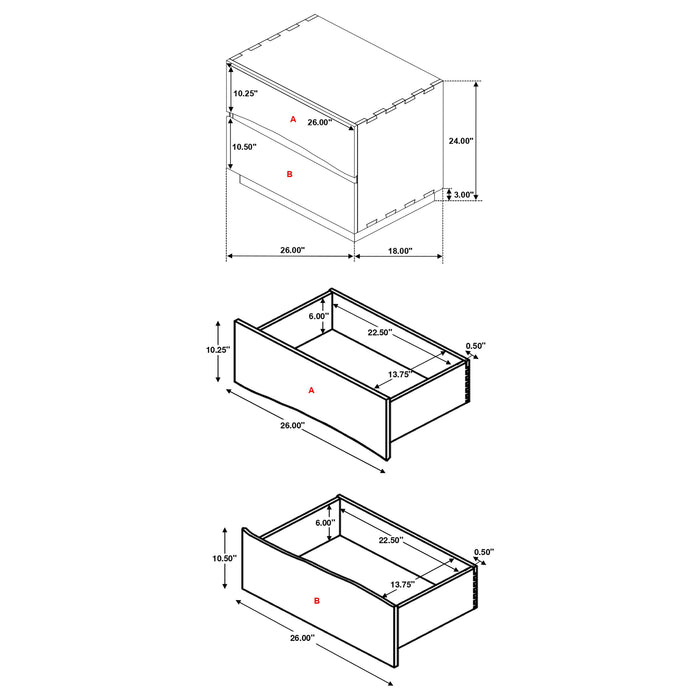 Winslow Bedroom Set Smokey Walnut - Orbit Furniture (Richmond,BC)
