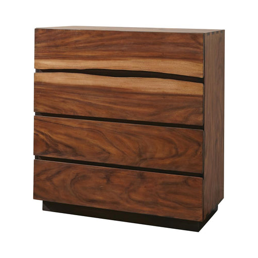 Winslow 4-drawer Chest Smokey Walnut and Coffee Bean - Orbit Furniture (Richmond,BC)