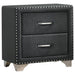 Melody 2-drawer Upholstered Nightstand Grey - Orbit Furniture (Richmond,BC)