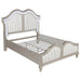 Evangeline Tufted Upholstered Platform Bed Ivory and Silver Oak - Orbit Furniture (Richmond,BC)