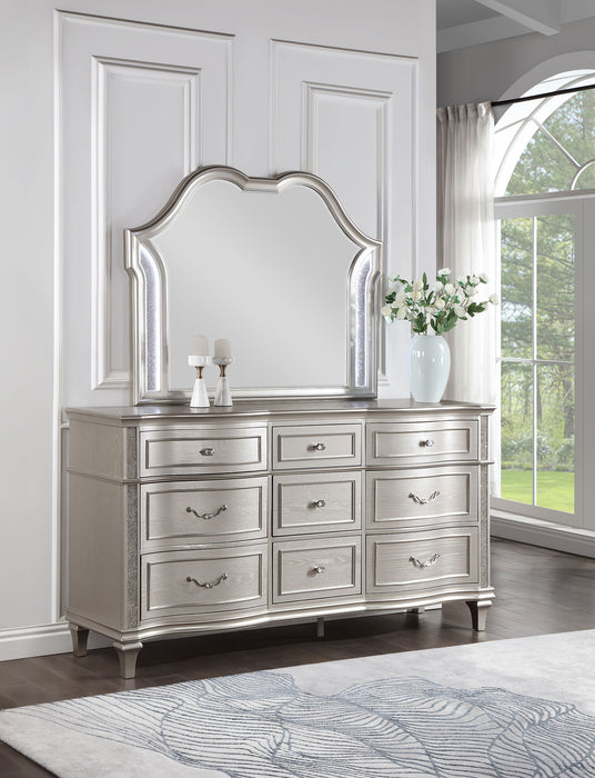 Evangeline Dresser With Mirror - Orbit Furniture (Richmond,BC)