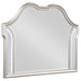 Evangeline Camel Top Dresser Mirror Silver Oak - Orbit Furniture (Richmond,BC)