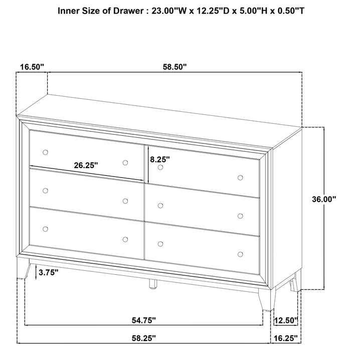Welsley 4 & 5 PieceBedroom Set - Orbit Furniture (Richmond,BC)