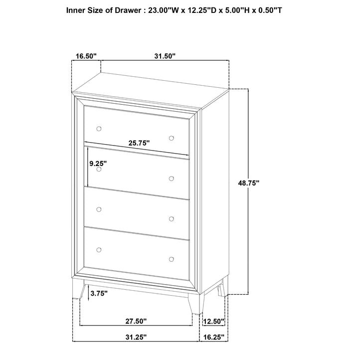 Welsley 4 & 5 PieceBedroom Set - Orbit Furniture (Richmond,BC)