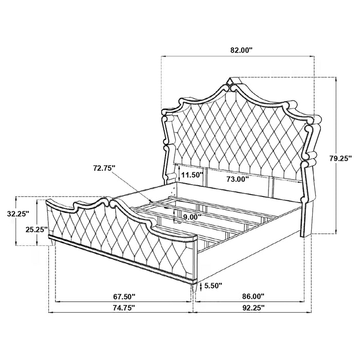 Antonella Queen Beds - Orbit Furniture (Richmond,BC)