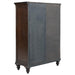 Andover 6-drawer Tempered Glass Door Chest Dark Oak - Orbit Furniture (Richmond,BC)