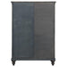 Andover 6-drawer Tempered Glass Door Chest Dark Oak - Orbit Furniture (Richmond,BC)