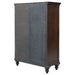 Andover 6-drawer Tempered Glass Door Chest Dark Oak - Orbit Furniture (Richmond,BC)