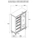 Andover 6-drawer Tempered Glass Door Chest Dark Oak - Orbit Furniture (Richmond,BC)
