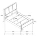 Arini 5 Pc Bedroom Sets Beige - Orbit Furniture (Richmond,BC)