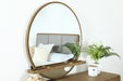 Arini Round Dresser Mirror Sand Wash - Orbit Furniture (Richmond,BC)