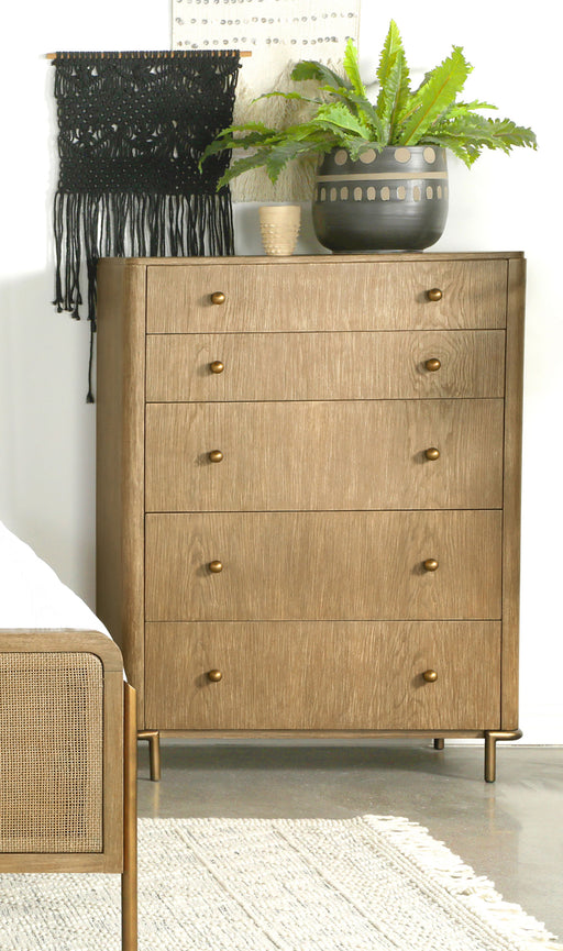 Arini 5-drawer Chest Sand Wash - Orbit Furniture (Richmond,BC)