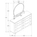 Arini Dresser With Mirror - Orbit Furniture (Richmond,BC)