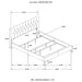 Kendall Panel Bed E.King, & Queen Black & White - Orbit Furniture (Richmond,BC)
