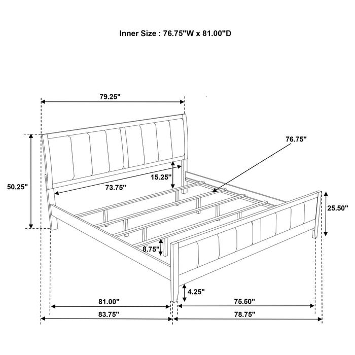 Wilkes 4 & 5 Piece E.King, Queen, Twin, & Full Bedroom Set - Orbit Furniture (Richmond,BC)