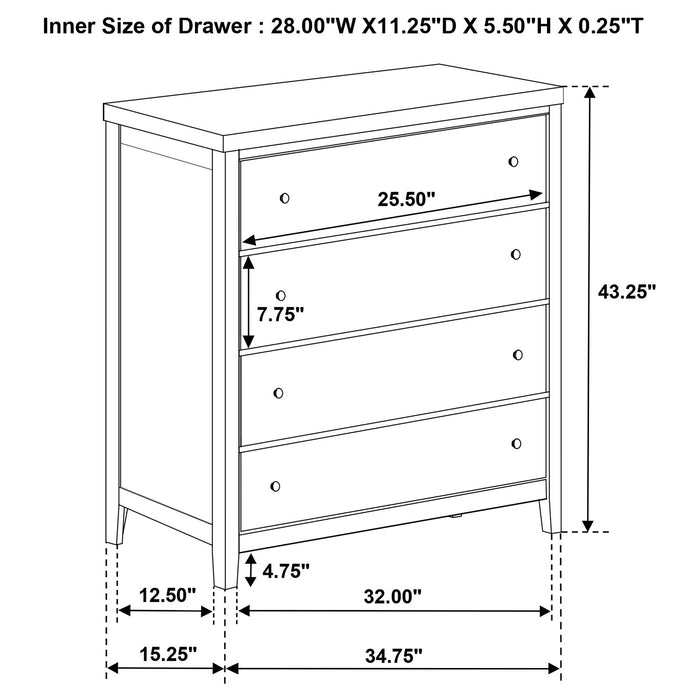 Wilkes 4 & 5 Piece E.King, Queen, Twin, & Full Bedroom Set - Orbit Furniture (Richmond,BC)